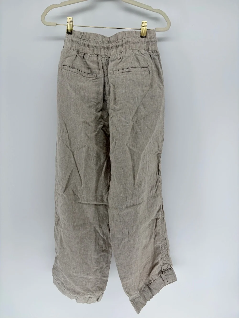 Quince 100% European Linen Wide Leg Pants Flax Small